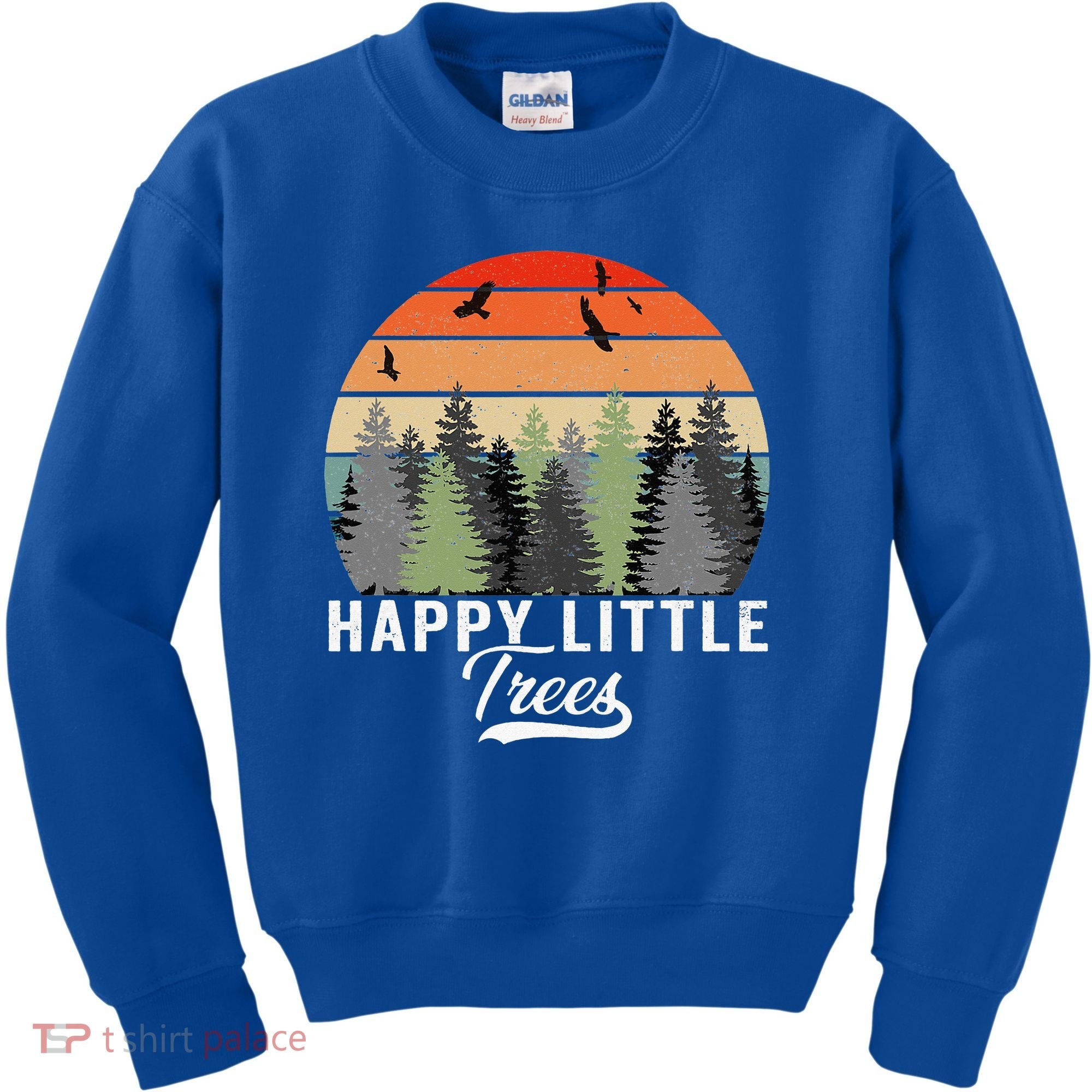 Happy Little Tree Bob Style Forests Kids Sweatshirt