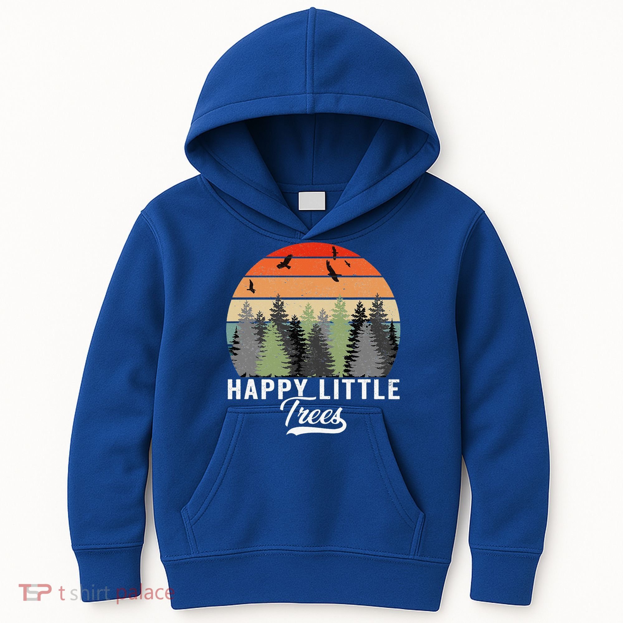 Happy Little Tree Bob Style Forests Kids Hoodie