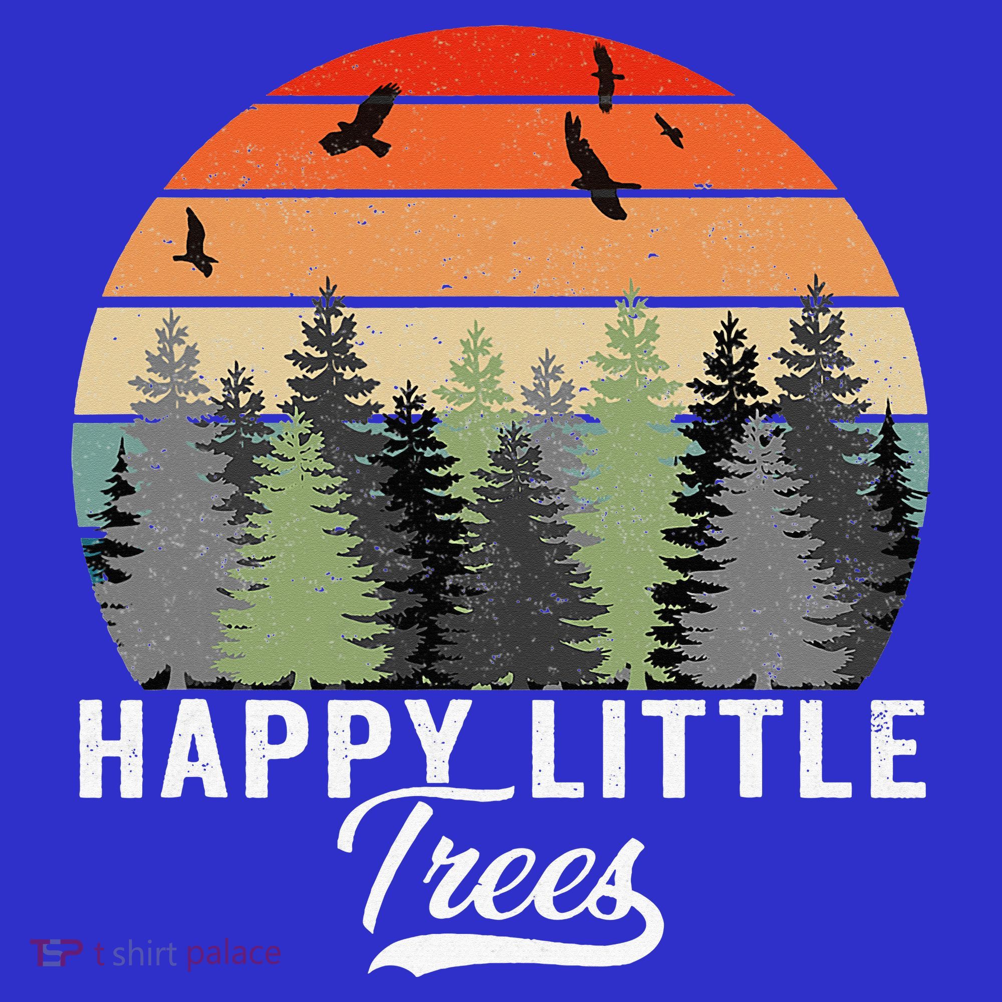 Happy Little Tree Bob Style Forests Kids Long Sleeve Shirt