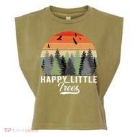 Happy Little Tree Bob Style Forests Garment-Dyed Women's Muscle Tee thumb 0