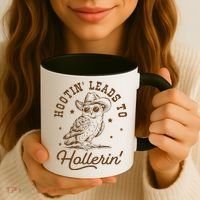 Hootin Leads To Hollerin Gift Coffee Mug thumb 3