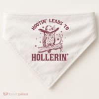 Hootin' Leads To Hollerin' USA-Made Doggie Bandana thumb 0