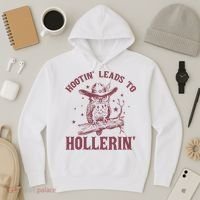 Hootin' Leads To Hollerin' Hoodie thumb 3