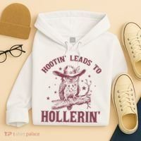 Hootin' Leads To Hollerin' Hoodie thumb 4