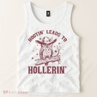 Hootin' Leads To Hollerin' Tank Top thumb 2