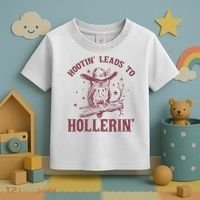 Hootin' Leads To Hollerin' Toddler T-Shirt thumb 3