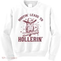 Hootin' Leads To Hollerin' Kids Sweatshirt thumb 0