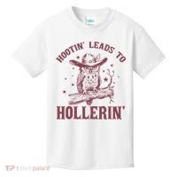 Hootin' Leads To Hollerin' Kids T-Shirt thumb 0