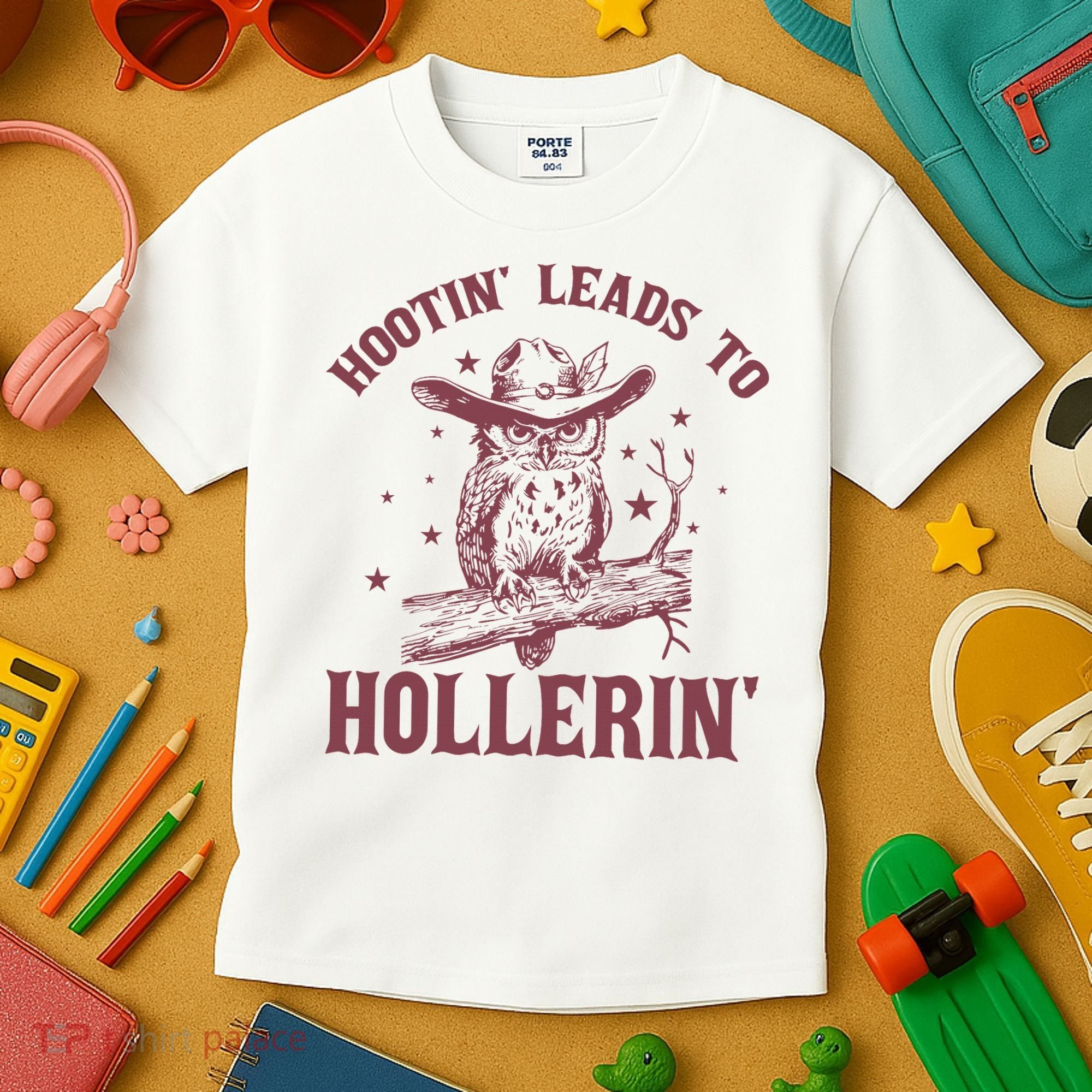 Hootin' Leads To Hollerin' Kids T-Shirt