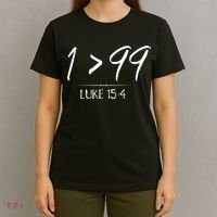 He Left The 99 To Rescue Me Christian Luke Sheep Gift T-Shirt thumb 4