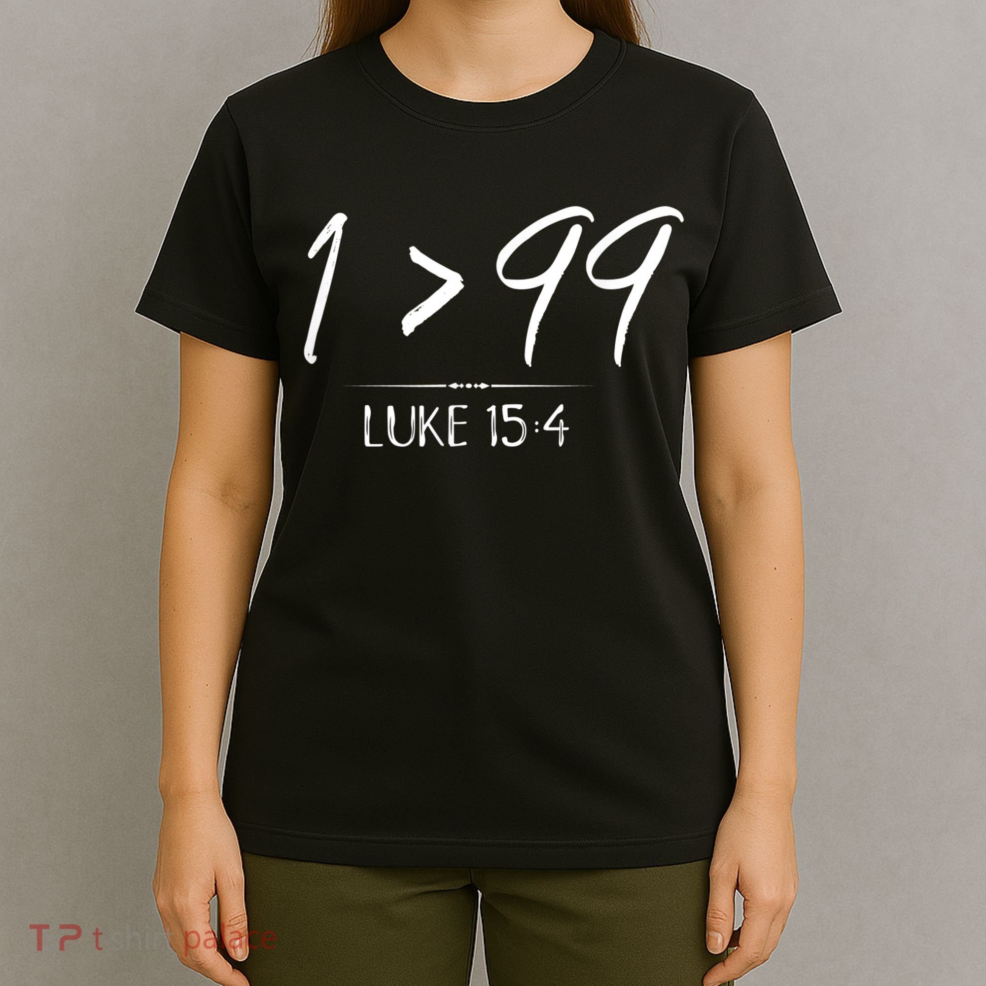 He Left The 99 To Rescue Me Christian Luke Sheep Gift T-Shirt