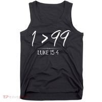 He Left The 99 To Rescue Me Christian Luke Sheep Gift Tank Top thumb 0
