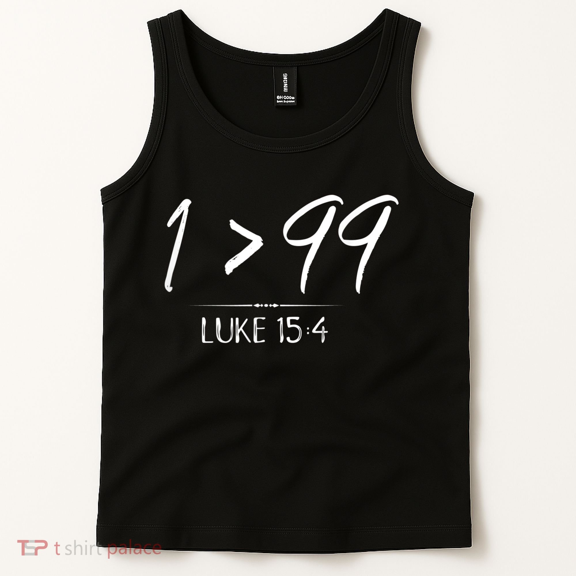 He Left The 99 To Rescue Me Christian Luke Sheep Gift Tank Top