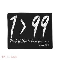 He Left The 99 To Rescue Me Luke Christian Grace Gift Mousepad thumb 0