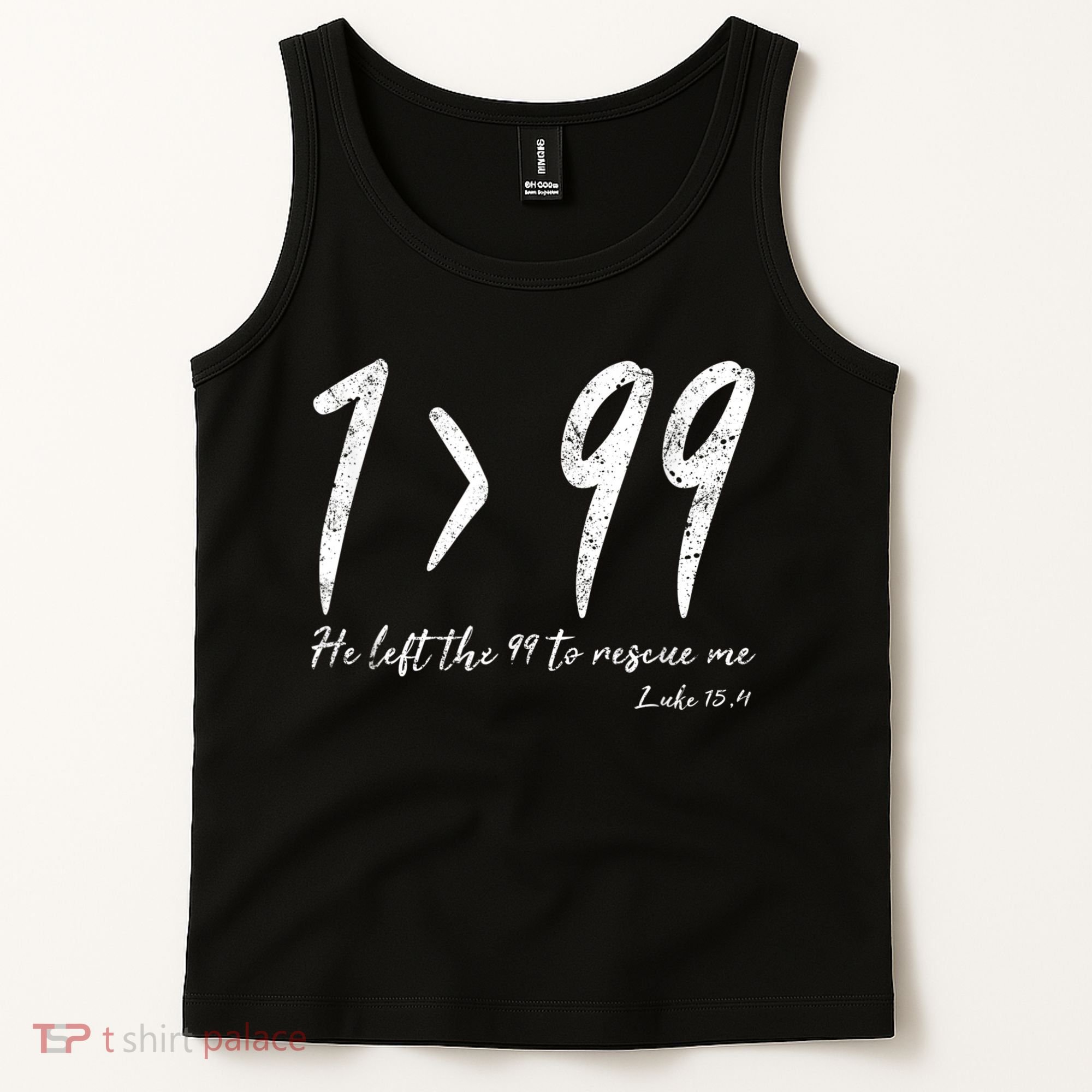 He Left The 99 To Rescue Me Luke Christian Grace Gift Tank Top