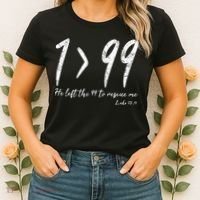 He Left The 99 To Rescue Me Luke Christian Grace Gift Women's T-Shirt thumb 2