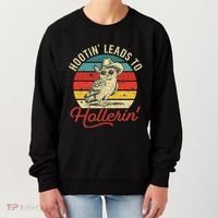 Hootin Leads To Hollerin Owl Cowboy Women's Sweatshirt thumb 0
