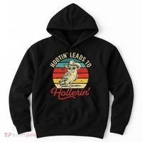 Hootin Leads To Hollerin Owl Cowboy Hoodie thumb 0