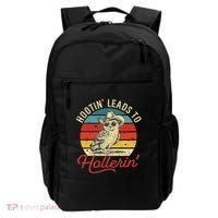 Hootin Leads To Hollerin Owl Cowboy Backpack thumb 0