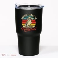 Hootin Leads To Hollerin Owl Cowboy Tumbler thumb 0