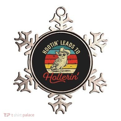 Hootin Leads To Hollerin Owl Cowboy Ornament