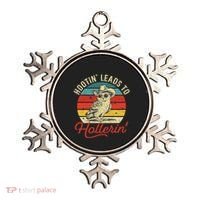 Hootin Leads To Hollerin Owl Cowboy Ornament thumb 0