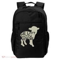 He Left The 99 To Rescue Me Religious Christian  Backpack thumb 0
