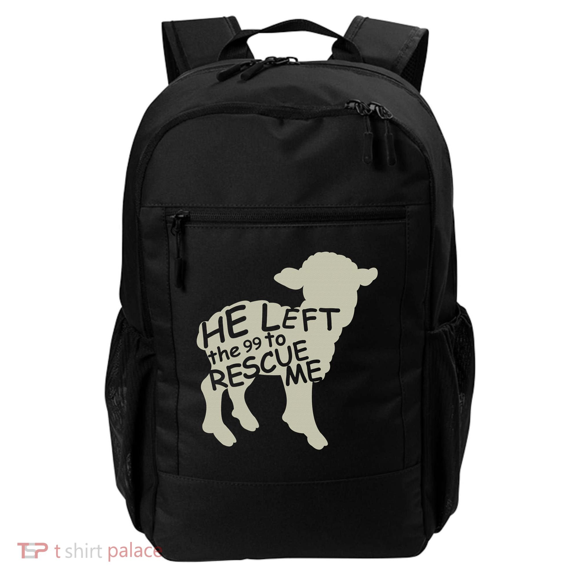 He Left The 99 To Rescue Me Religious Christian  Backpack