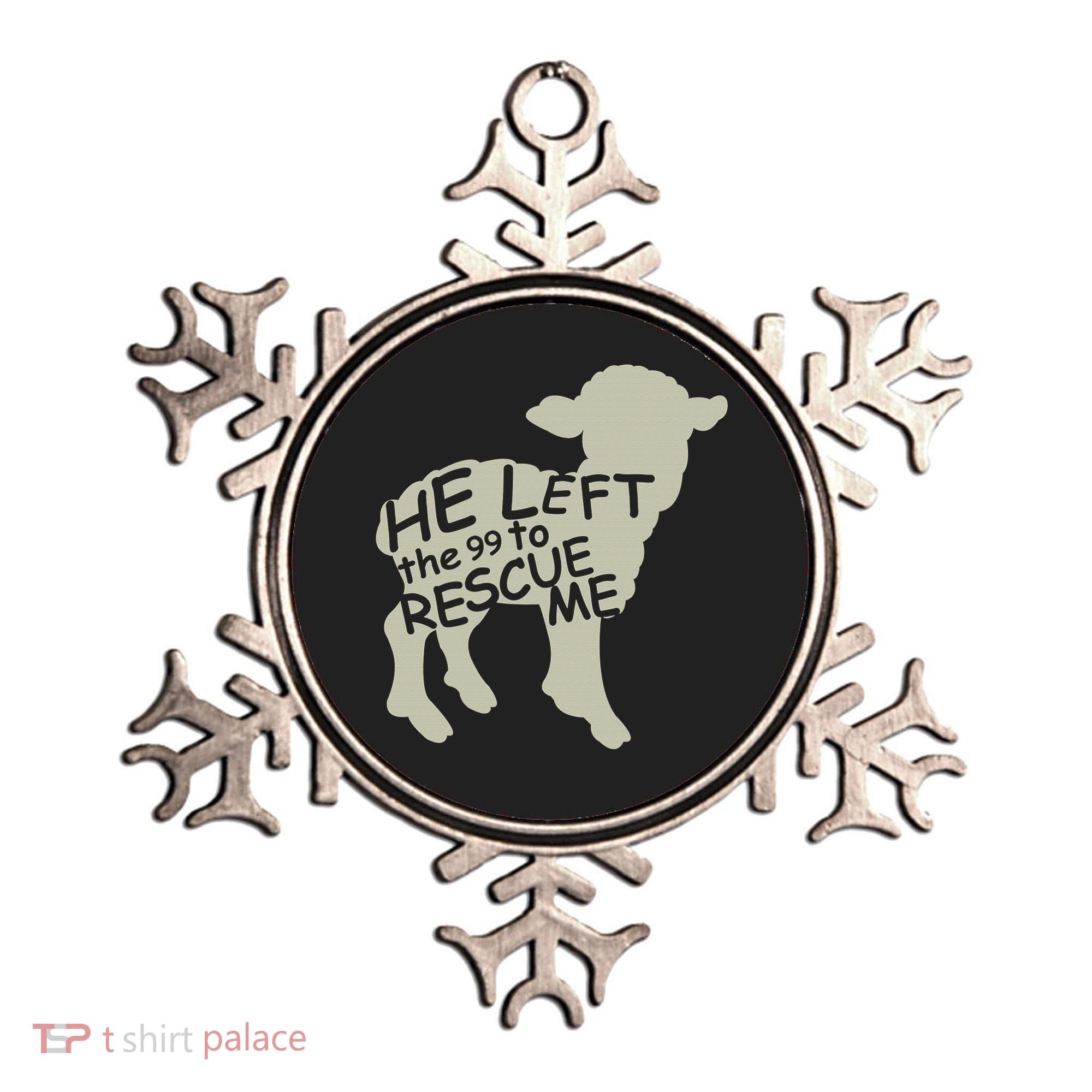 He Left The 99 To Rescue Me Religious Christian  Ornament