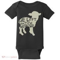 He Left The 99 To Rescue Me Religious Christian  Baby Bodysuit thumb 0
