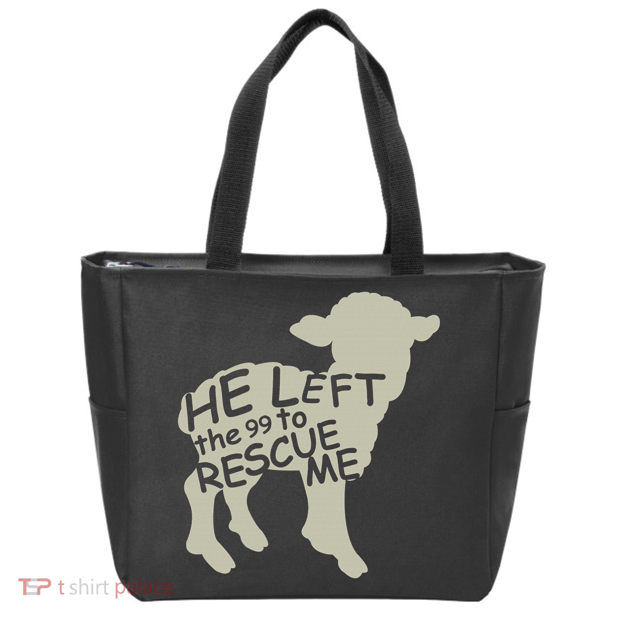 He Left The 99 To Rescue Me Religious Christian  Tote Bag