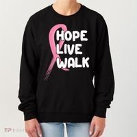 Hope Live Walk Breast Cancer Awareness Women's Sweatshirt thumb 0