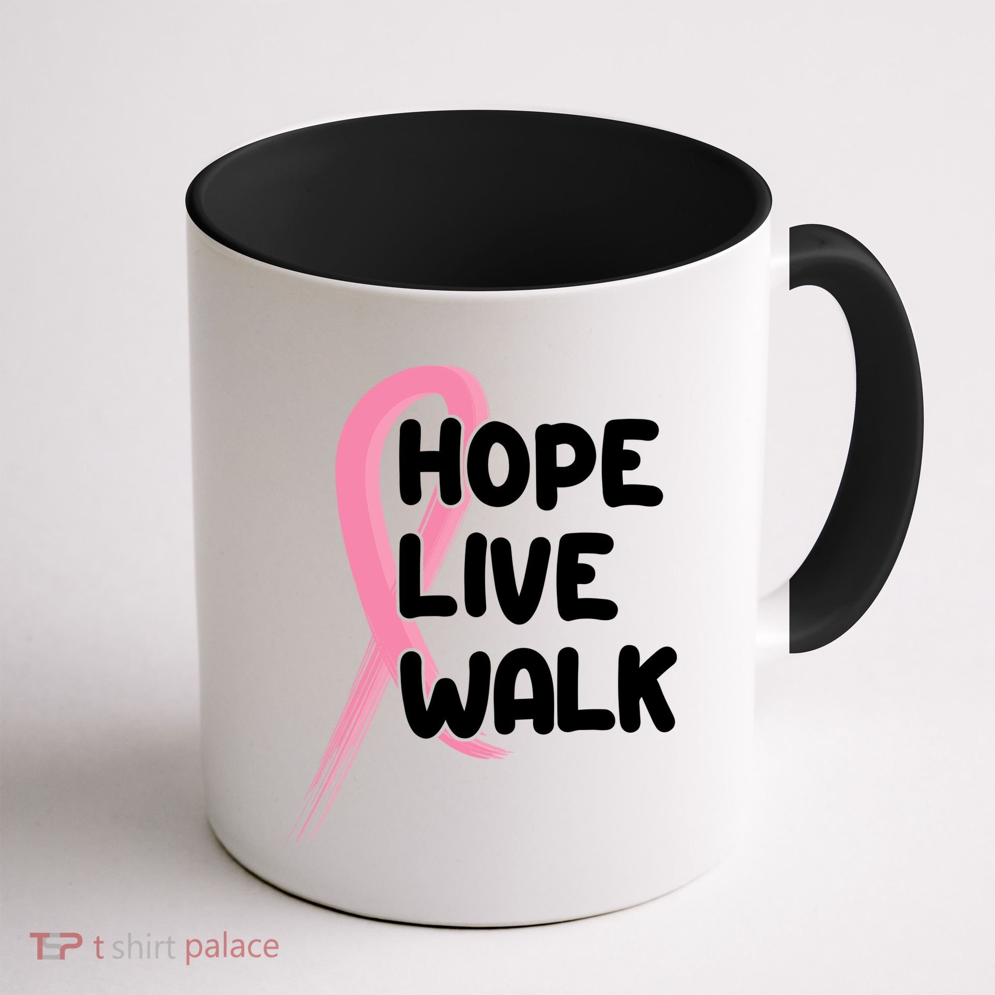 Hope Live Walk Breast Cancer Awareness Coffee Mug