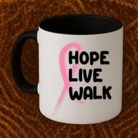 Hope Live Walk Breast Cancer Awareness Coffee Mug thumb 2