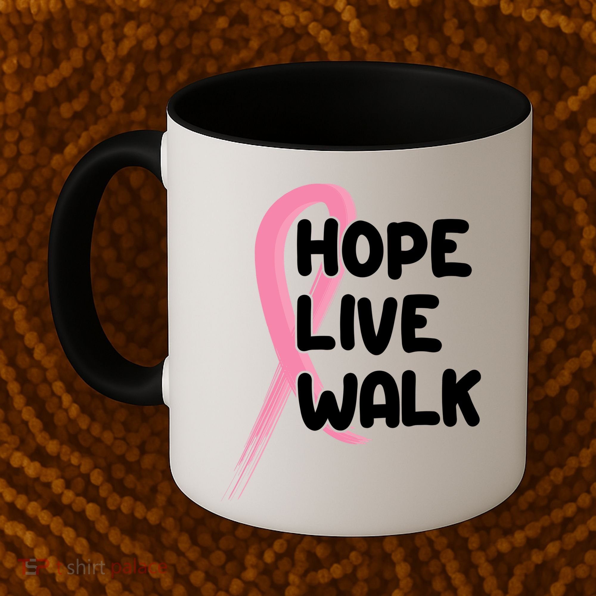 Hope Live Walk Breast Cancer Awareness Coffee Mug