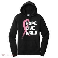 Hope Live Walk Breast Cancer Awareness Women's Hoodie thumb 0
