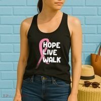 Hope Live Walk Breast Cancer Awareness Women's Tank Top thumb 2