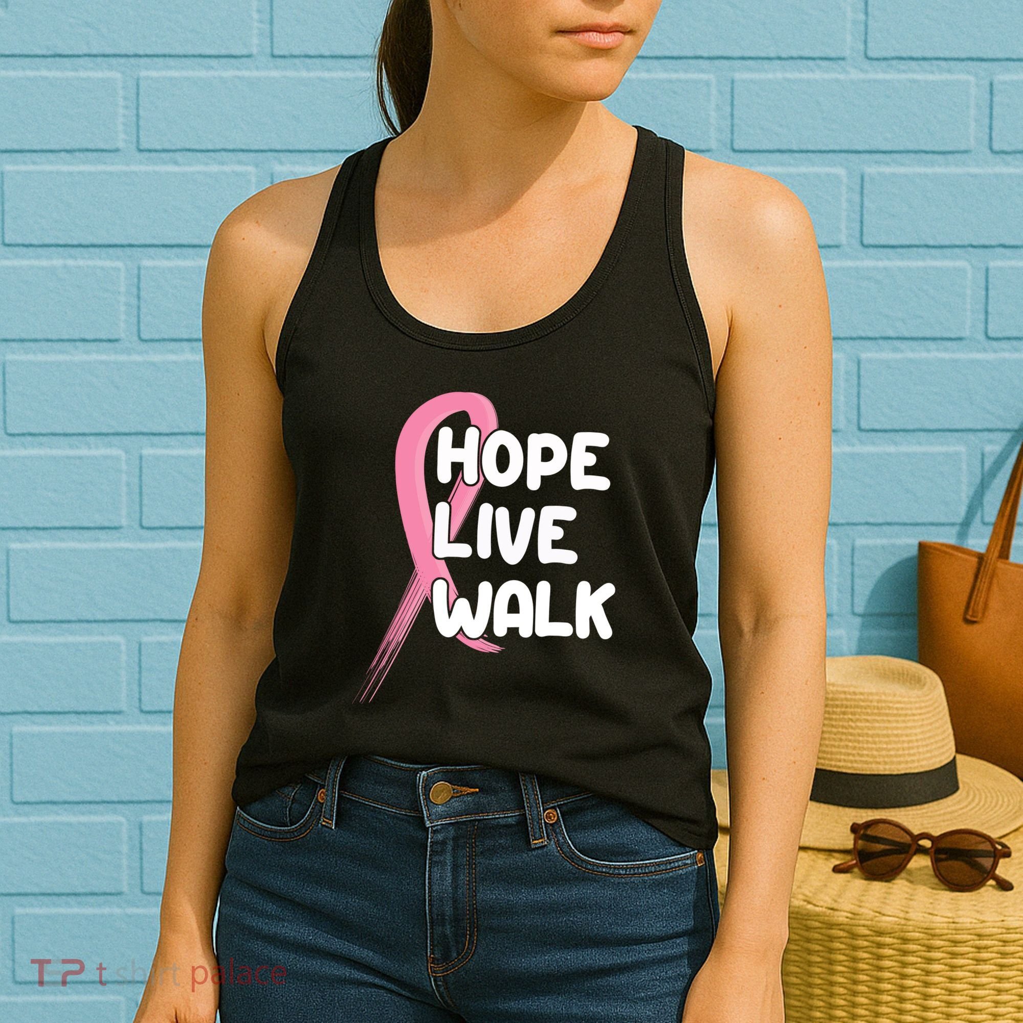 Hope Live Walk Breast Cancer Awareness Women's Tank Top