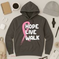 Hope Live Walk Breast Cancer Awareness Hoodie thumb 3