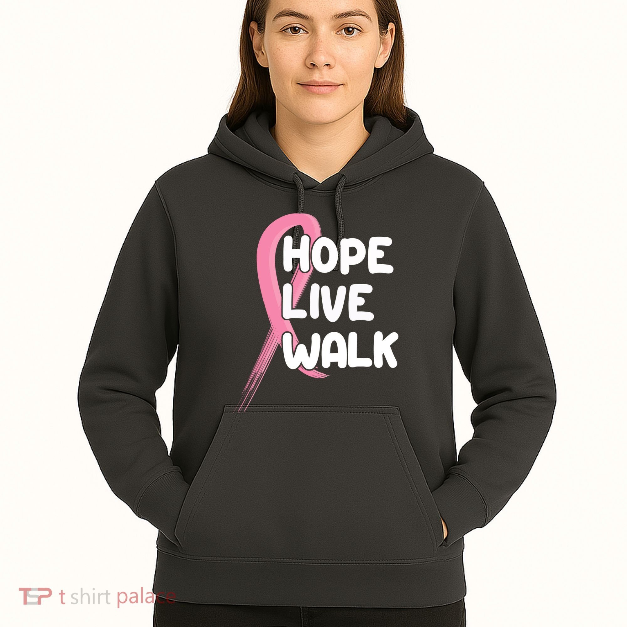 Hope Live Walk Breast Cancer Awareness Hoodie