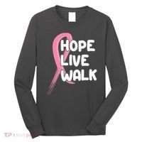 Hope Live Walk Breast Cancer Awareness Long Sleeve Shirt thumb 0