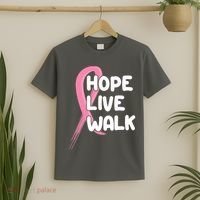Hope Live Walk Breast Cancer Awareness T-Shirt thumb 2