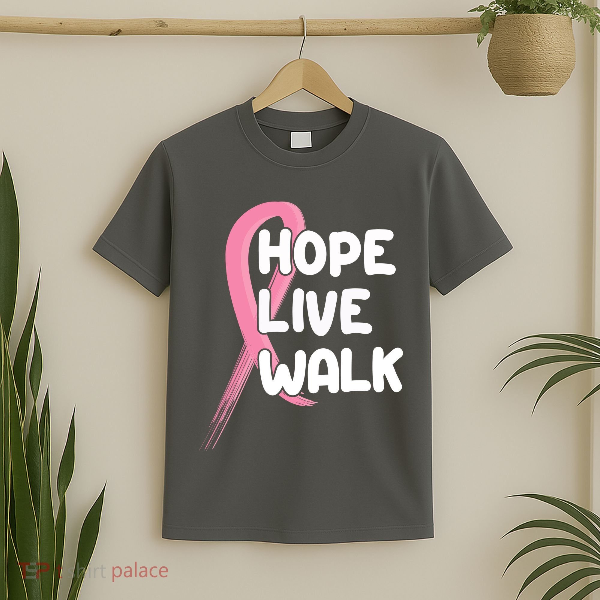 Hope Live Walk Breast Cancer Awareness T-Shirt