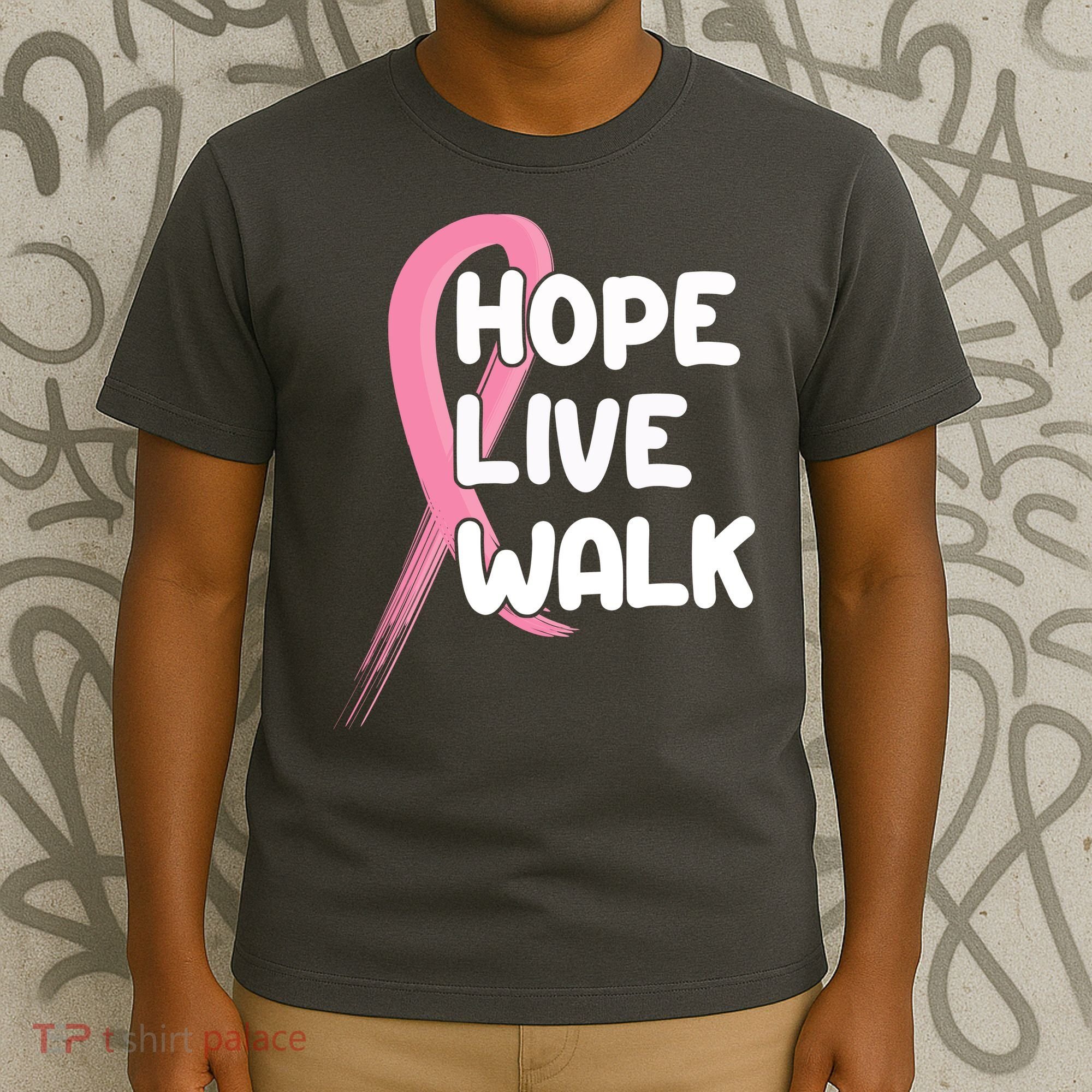Hope Live Walk Breast Cancer Awareness T-Shirt