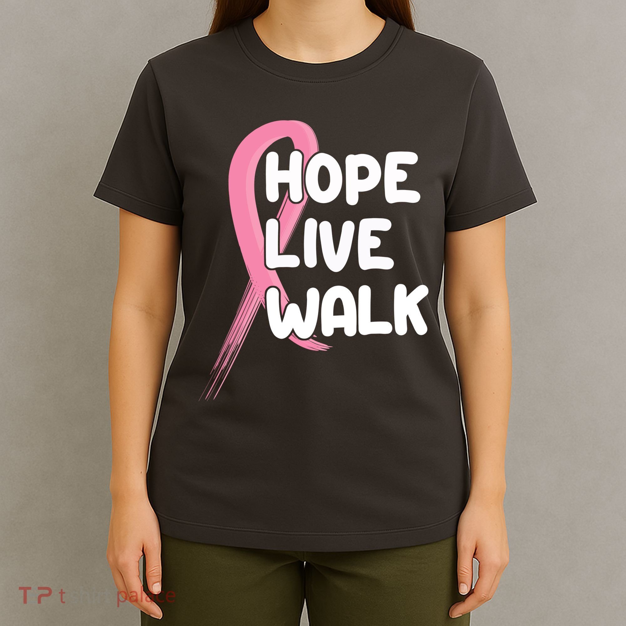 Hope Live Walk Breast Cancer Awareness T-Shirt