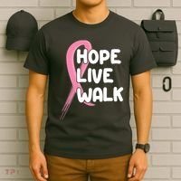 Hope Live Walk Breast Cancer Awareness T-Shirt thumb 6