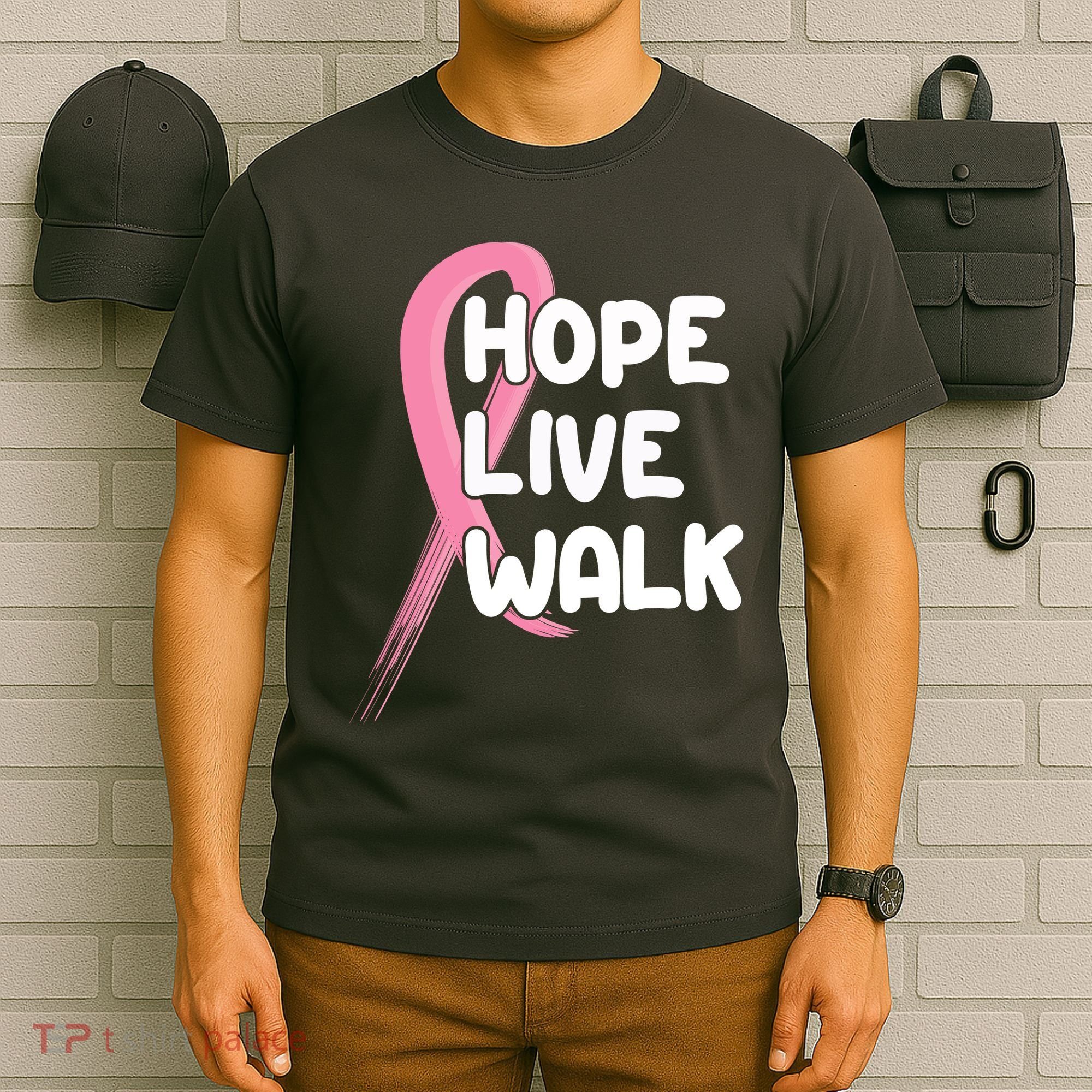 Hope Live Walk Breast Cancer Awareness T-Shirt