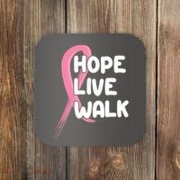 Hope Live Walk Breast Cancer Awareness Coaster thumb 0
