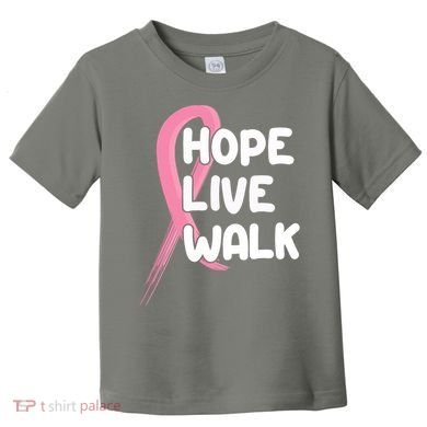 Hope Live Walk Breast Cancer Awareness Toddler T-Shirt