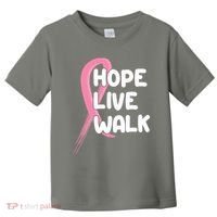 Hope Live Walk Breast Cancer Awareness Toddler T-Shirt thumb 0